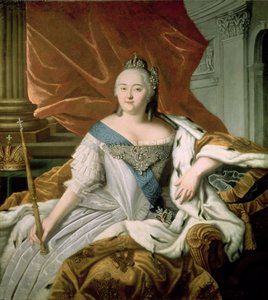 Retrato de Elizabeth Petrovna (1709-62) Imperatriz da Rússia, c.1750